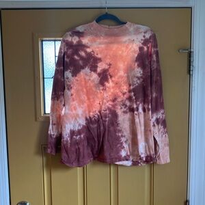 We the free long sleeve tie dye tee